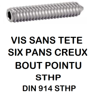 VIS A SIX PANS CREUX  ( BTR / ALLEN )